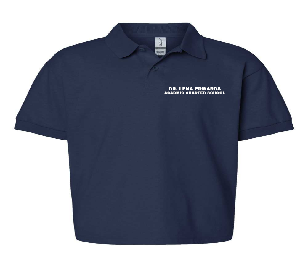 DLEAS Youth and Adult Jersey Polo - 8800B-with embroidered logo